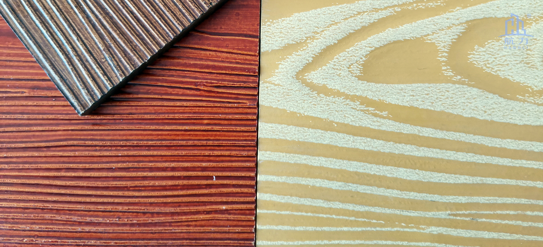 木紋水泥板系列適合于高檔別墅和居民樓房、舊房改造或者大型旅游景區(qū)、輕鋼別墅的正面，外墻和內(nèi)墻裝飾使用。鋪貼方式有披疊、干掛和直接上膠。板材的耐火性強(qiáng)，質(zhì)量輕，長(zhǎng)度可達(dá)3.05米。相比起瓷磚較為輕質(zhì)，比木板更耐用。