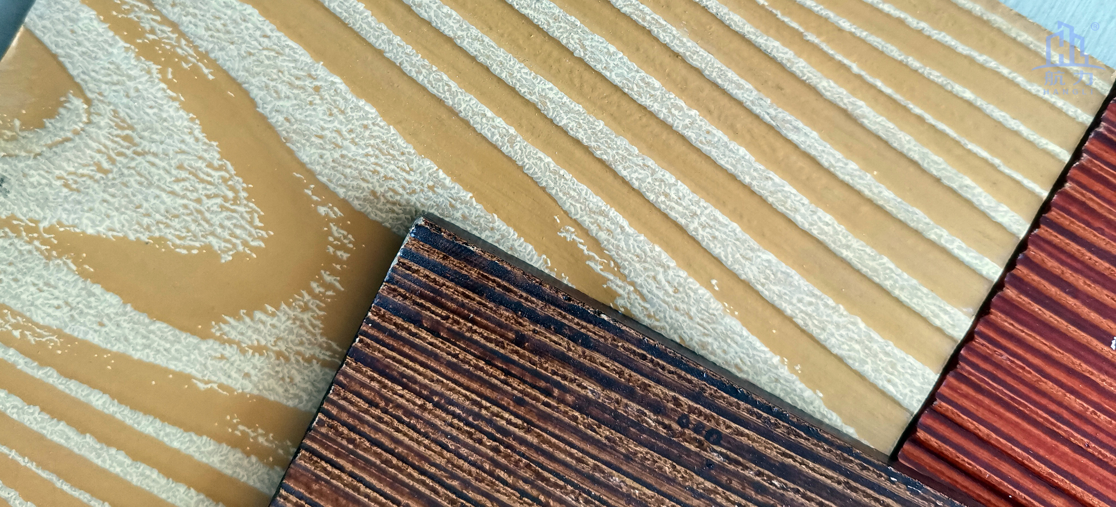 木紋水泥板系列適合于高檔別墅和居民樓房、舊房改造或者大型旅游景區(qū)、輕鋼別墅的正面，外墻和內(nèi)墻裝飾使用。鋪貼方式有披疊、干掛和直接上膠。板材的耐火性強(qiáng)，質(zhì)量輕，長(zhǎng)度可達(dá)3.05米。相比起瓷磚較為輕質(zhì)，比木板更耐用。