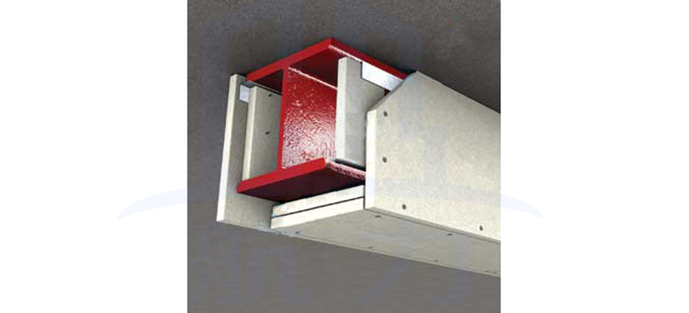 2小時鋼結構防火包覆，需要在防火板內側填充防火棉