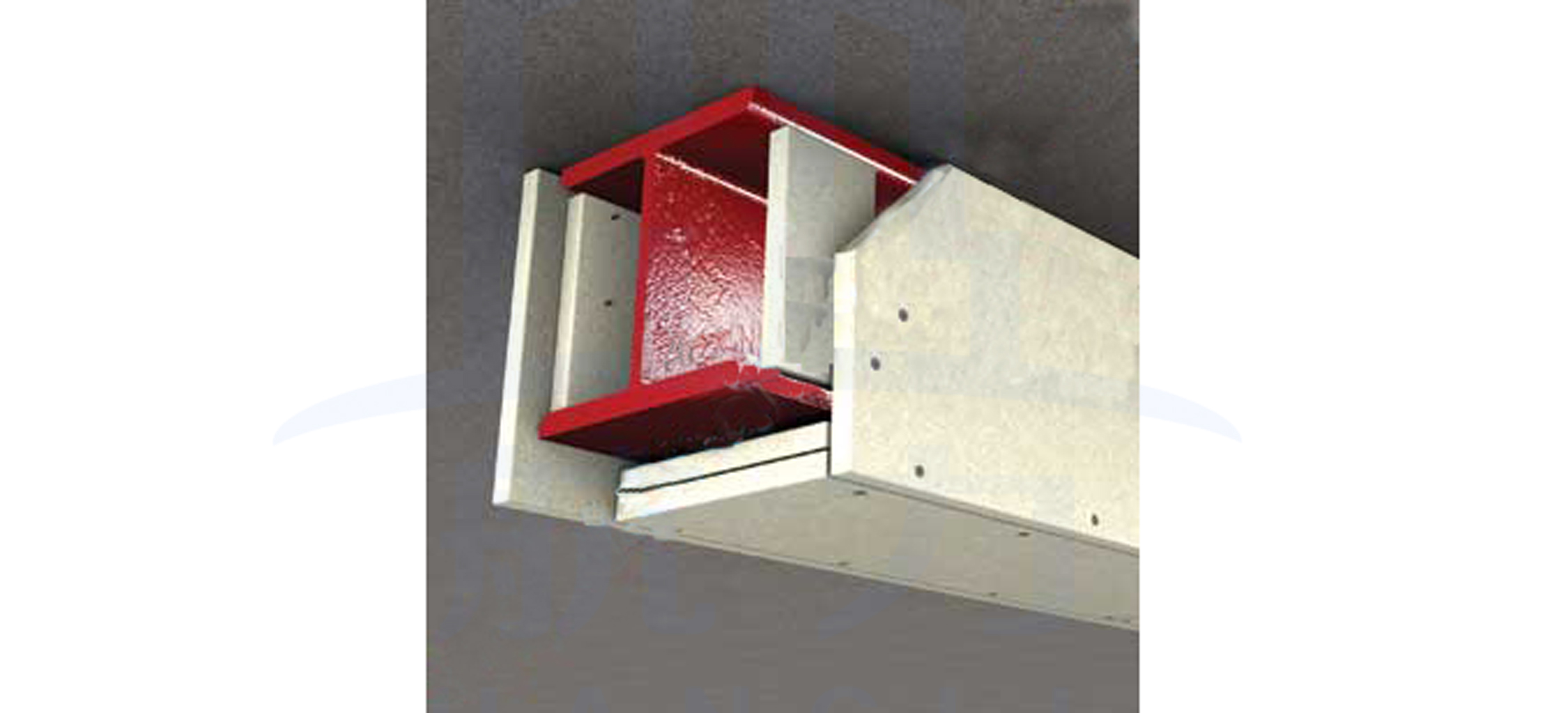 1小時鋼結構梁防火板報復板，1小時防火包覆只須用防火板包覆，不需要填充防火棉